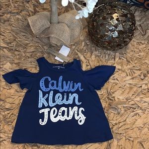 Calvin Klein Cold Shoulder Top